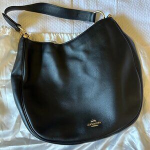 Coach Black Leather Hobo with dustbag